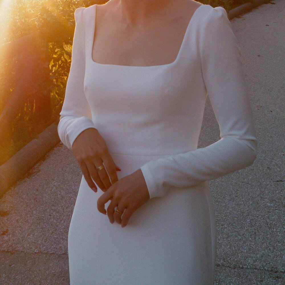 Jenny Yoo Sabel Wedding Dress | Size 2, Altered (See Description) - Picture 15 of 16